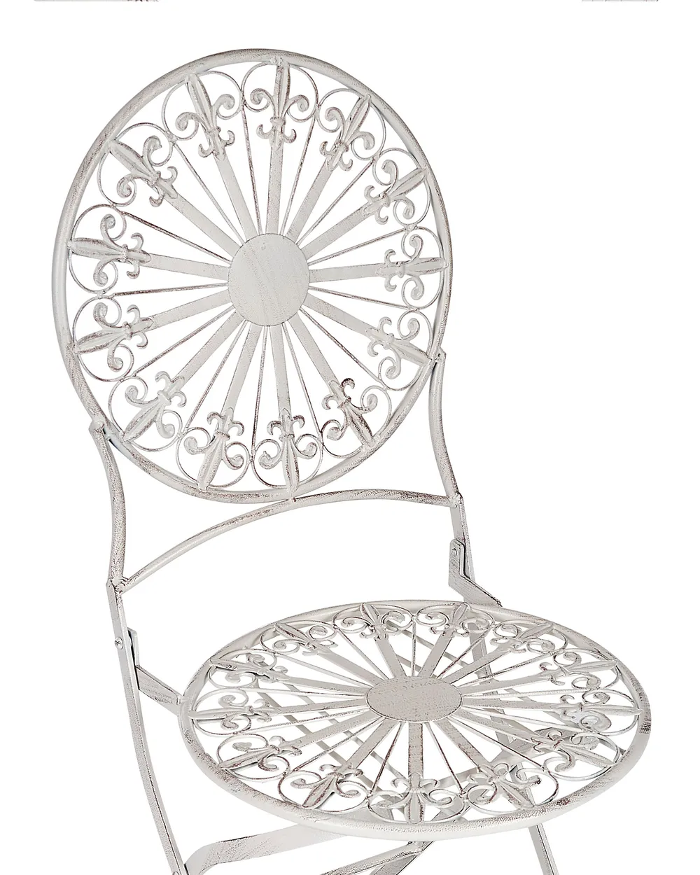 Set di 2 sedie da giardino SCAFA Metallo Bianco_856074