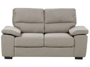 Living Room Set 5 Seater VOGAR Fabric Light Brown_901205