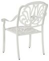 Set of 4 Garden Chairs White ANCONA_806956