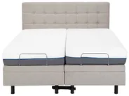 Adjustable Bed Fabric DUKE 160 x 200 cm (EU King Size) Beige_798031