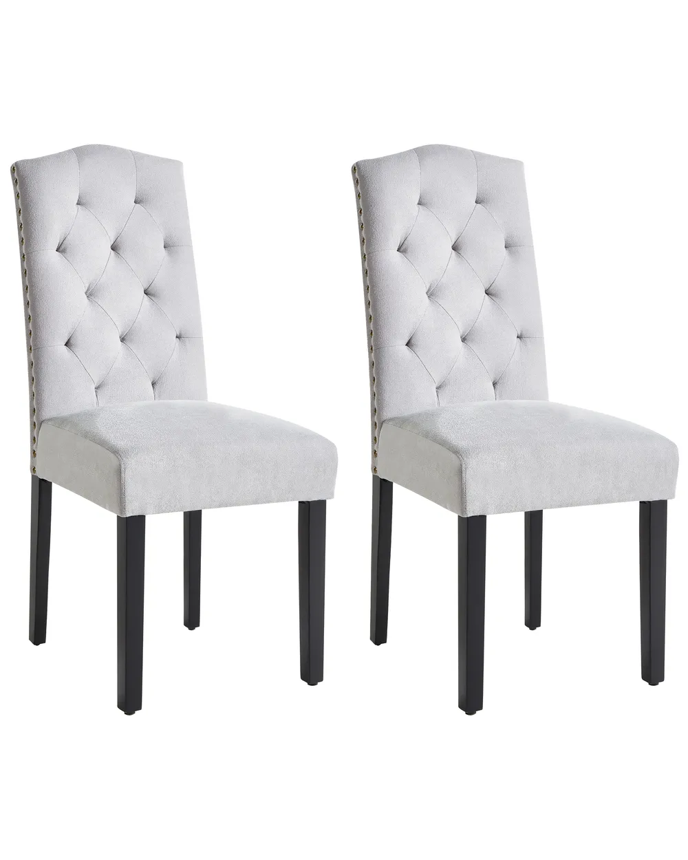 Set med 2 matstolar SHIRLEY  Grå