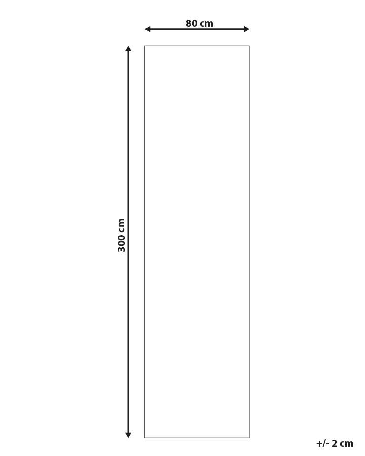 Runner Rug 80 x 300 cm Blue and Orange RITAPURAM_831637 Runner Rug 80 x 300 cm Blue and Orange RITAPURAM_831637