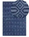 Alfombra ADATEPE Azul marino 140 x 200 cm Viscosa