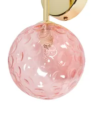 Set di 2 lampade da parete ANADYR Vetro Rosa_942984
