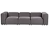 Sofá modular 3 plazas FALSTERBO Terciopelo Gris pardo