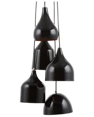 Lampadario SAVIO Metallo Marrone dorato Nero_690960
