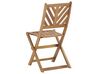 Salon de jardin bistrot table et de 2 chaises en bois TERNI_777957