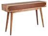 Konzolový stolík z mangového dreva s 3 zásuvkami svetlé drevo KINSELLA_892051
