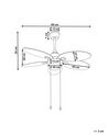 Ceiling Fan with Light Multicolour WEBER_861527