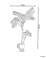 Sztuczna roślina MONSTERA PLANT 135 cm Zielony_917223