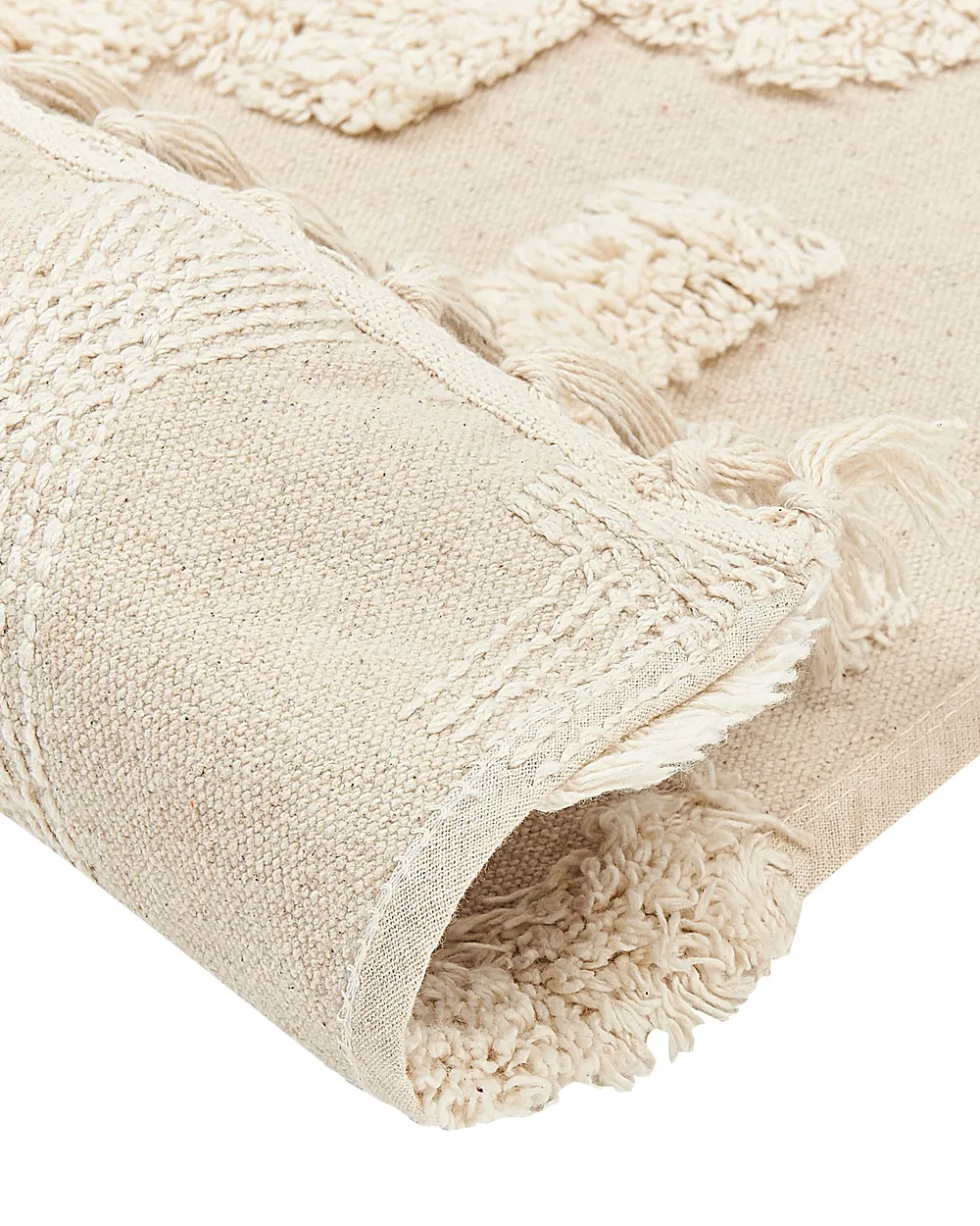 Tappeto ITANAGAR Beige 160 x 230 cm Cotone_839232