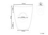 Beisttelltisch Beton cremeweiss Terrazzo Optik rund ⌀ 37 cm EDOLO_873822