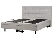 Adjustable Bed Fabric DUKE 160 x 200 cm (EU King Size) Light Grey_973583