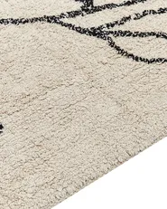 Tappeto SAZLI Beige 80 x 150 cm Cotone_839779