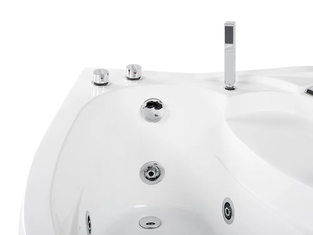 Corner Hot Tub with LED NEIVA 1500 x 1000 mm White Right Hand_796393