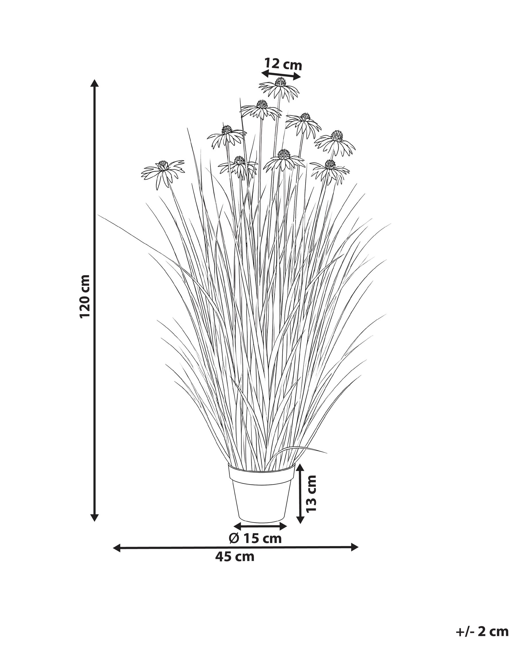 Pianta artificiale RUDBEKDARIUM 120 cm Rosa_1090810