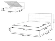 Ottoman Bed LORIENT Boucle Beige 120 x 200 cm (EU Small Double)_1062982