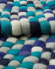 Rug AMDO Navy Blue 160 x 230 cm Wool_718667