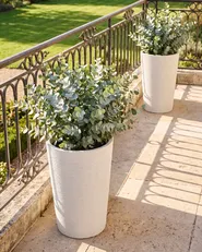 Kétdarabos virágcserép szett MEUM 35 cm Fehér_1133022