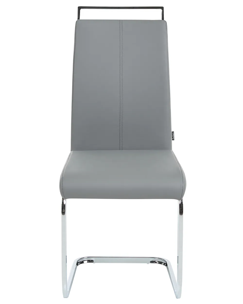Lot de 2 chaises de salle à manger GREEDIN Cuir PU Gris_1156898