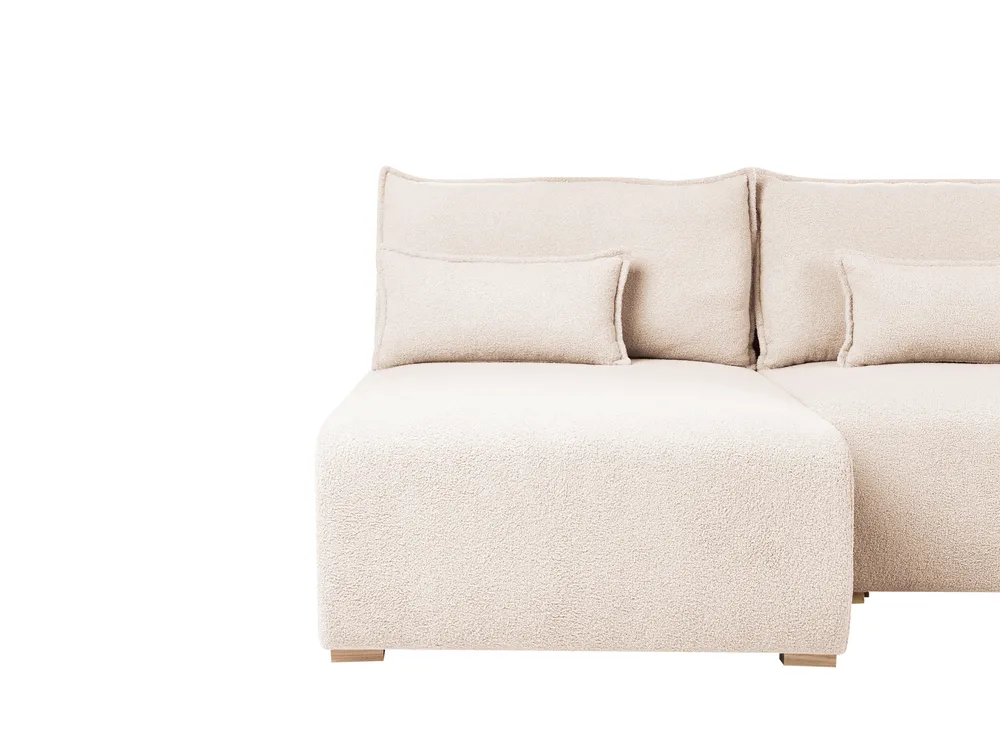Divano angolare modulare NERBO Bouclé Beige Lato destro_1034678