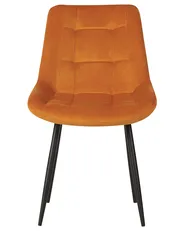 Set of 2 Dining Chairs MELROSE Velvet Orange_901929