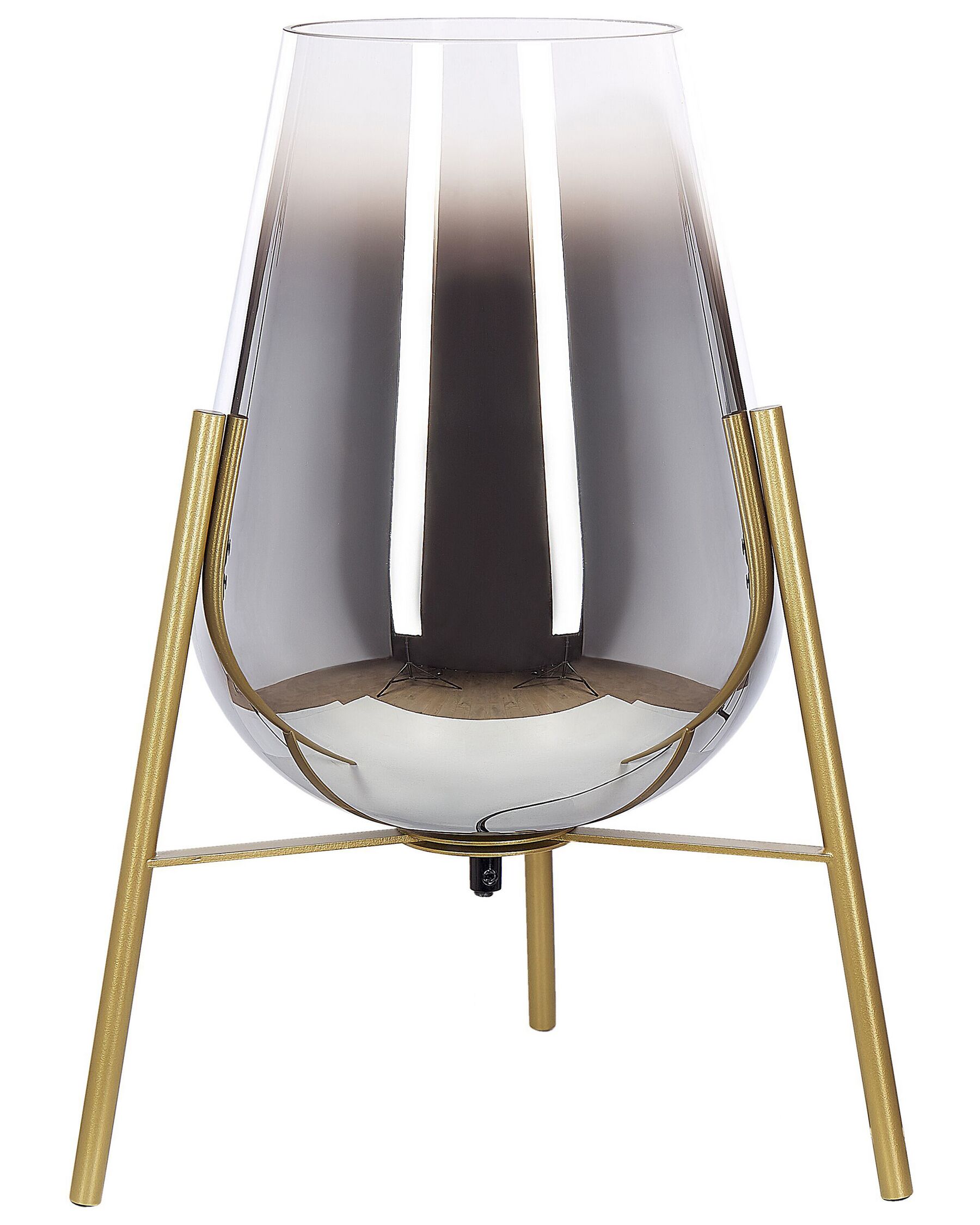 Lampa stołowa metalowa złota MENA_841541