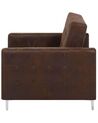 Faux Leather Armchair Brown ABERDEEN_796296