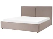 Ottoman Bed MOISSAC Fabric Taupe 180 x 200 cm (EU Super King)_873939
