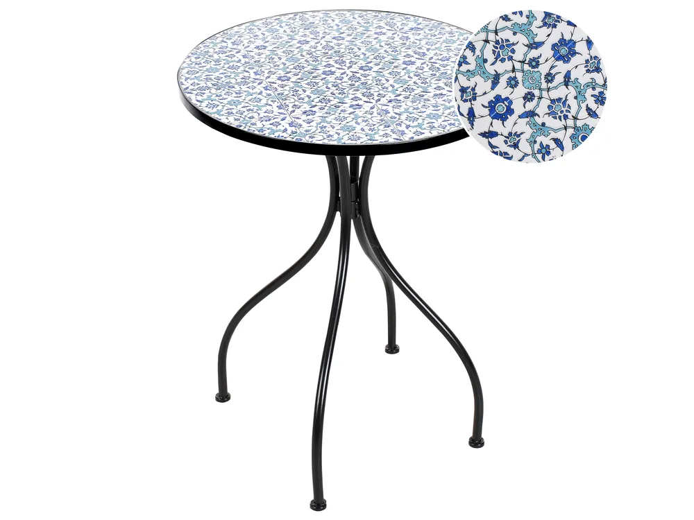 Stolik bistro CHAPECO 60 cm 60 cm Metal Czarny