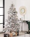 Zasněžený umělý vánoční stromek 210 cm bílý TOMICHI_782993
