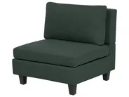 Modular Corner Sofa 5 Seater UNSTAD Fabric Dark Green Left Hand_925505