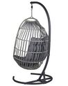 Hangstoel met standaard wicker donkergrijs SESIA_806049