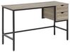 Ensemble pour bureau noir et bois clair FOSTER/GRANT_843121