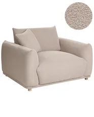 Poltrona JUBEK Bouclé Beige_1078421
