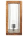 Tischlampe Mango Holz hellbraun 50 cm geometrisch KOLIDAM_868159