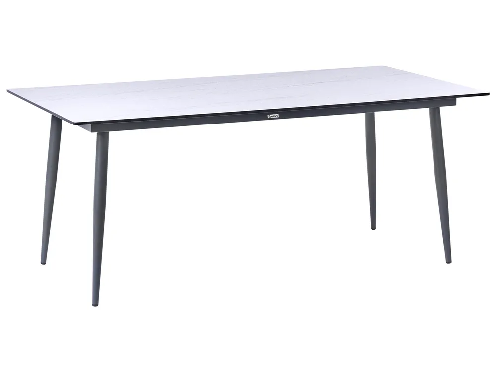 Stół ogrodowy TOLENTINO 180 cm 90 cm Imitacja kamienia Efekt trawertynu