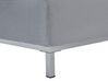 Velvet Ottoman Light Grey OSLO_744179