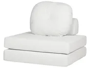 Single Sofa Bed OLDEN Corduroy Off-White_906502