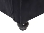 Bett mit Lattenrost Samtstoff AVALLON 160 x 200 cm Schwarz_694382