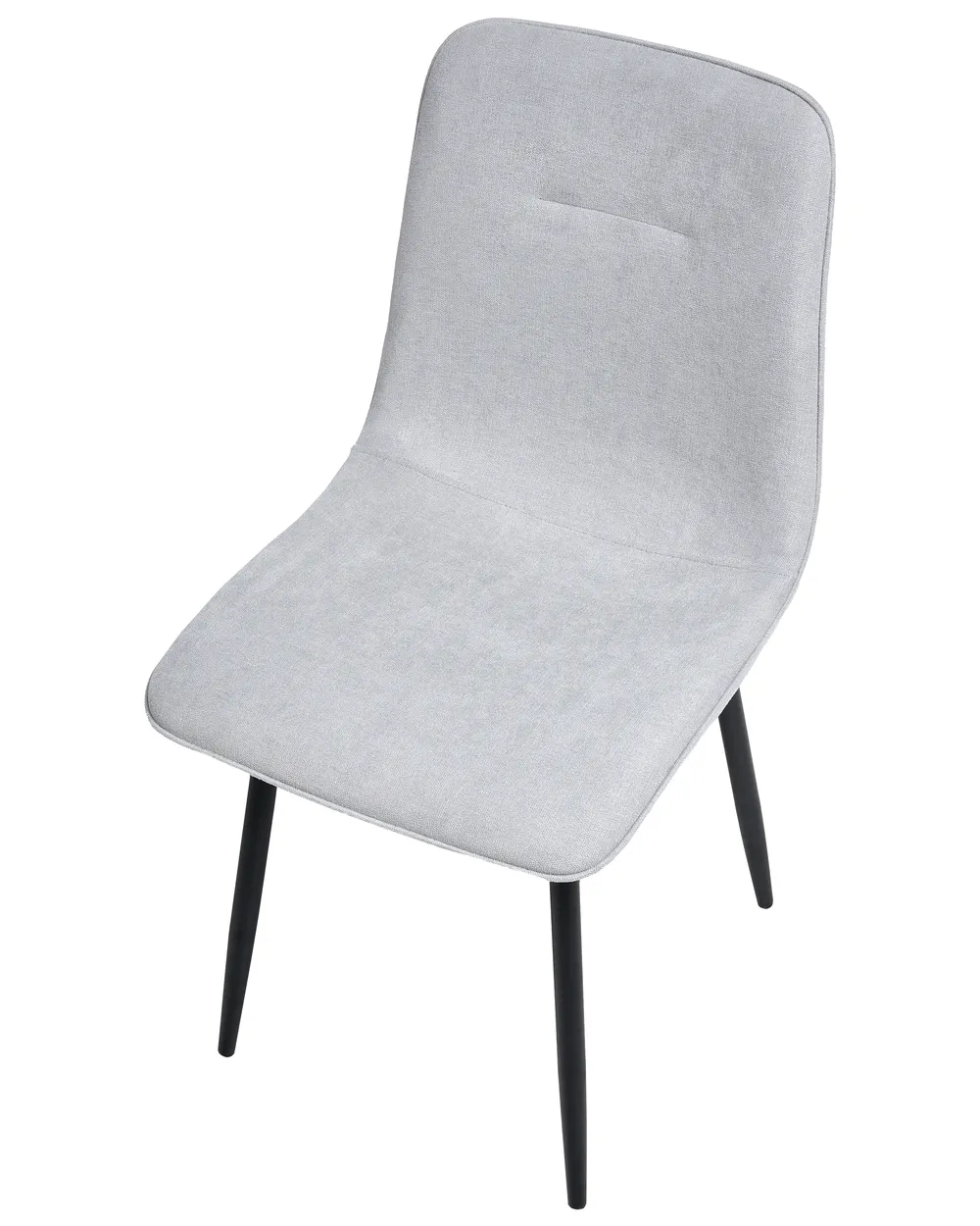 Set of 4 Dining Chairs TUSCOLA Fabric Light Grey_999540