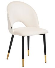 Lot De 2 Chaises Batavia Par Beliani - Tissu Beige, Style Moderne - Salon/Salle à Manger