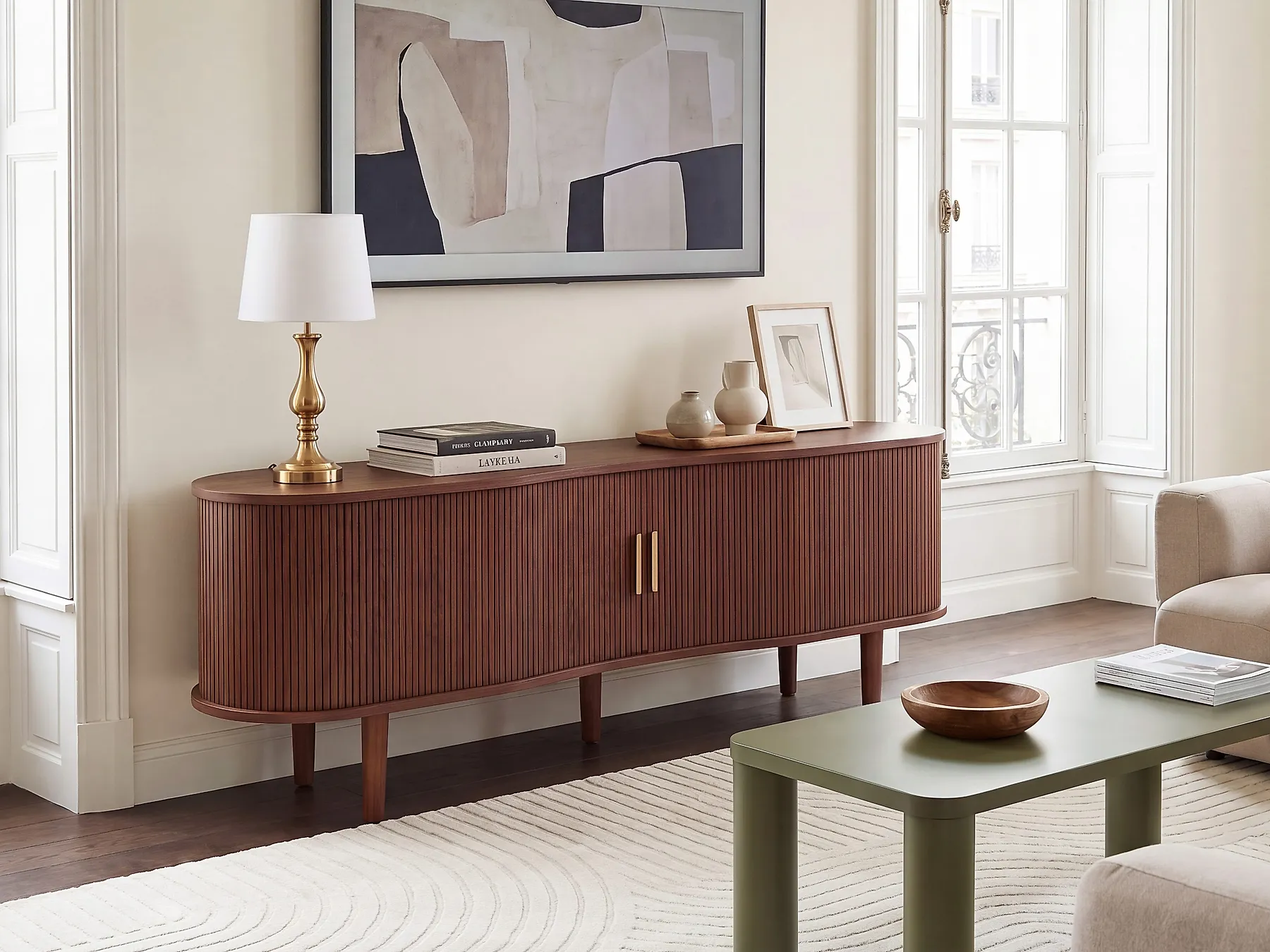 TV Stand LAURA Dark Brown_1166650