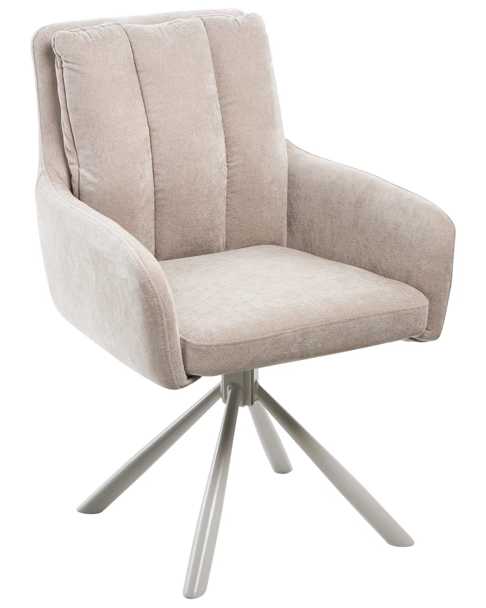 Set of 2 Dining Chairs SARDOAL Fabric Beige_1077967