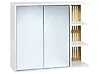 Bathroom Wall Mounted Mirror Cabinet NUBES 80 cm x 70 cm White