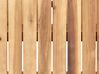 Conjunto de comedor 8 plazas de madera de acacia certificada clara con carrito de cocina SASSARI II_923835
