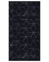 Fekete műnyúlszőrme szőnyeg 80 x 150 cm THATTA_860213