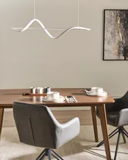 LED Pendant Lamp KHUTTI with Remote with Dimmer Metal White_1032990