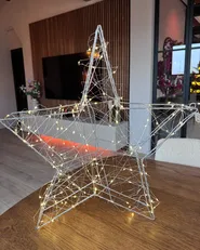 Outdoor Hanging Decoration LED KURULA 58 cm Star Silver_1046109