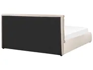 Ottoman Bed BAJONNA Velvet Beige 180 x 200 cm (EU Super King)_871330